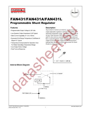 FAN431AZXA datasheet  